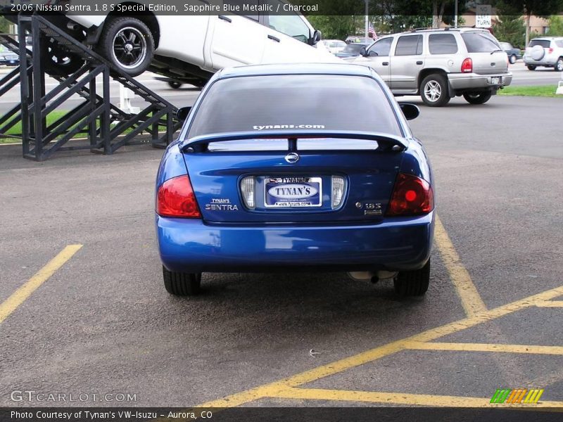 Sapphire Blue Metallic / Charcoal 2006 Nissan Sentra 1.8 S Special Edition