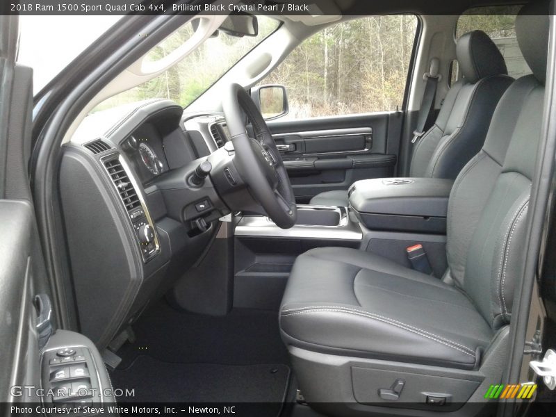  2018 1500 Sport Quad Cab 4x4 Black Interior