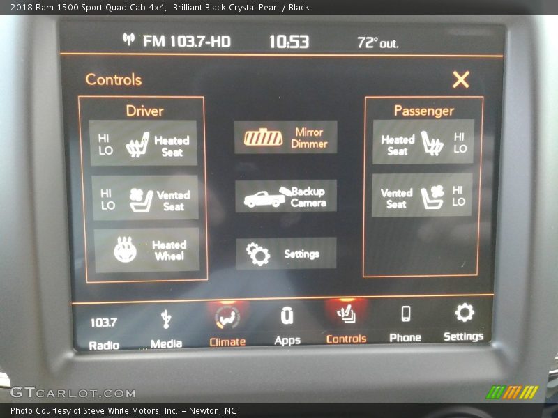 Brilliant Black Crystal Pearl / Black 2018 Ram 1500 Sport Quad Cab 4x4