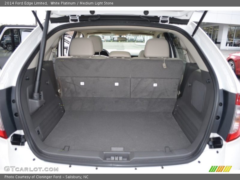 White Platinum / Medium Light Stone 2014 Ford Edge Limited
