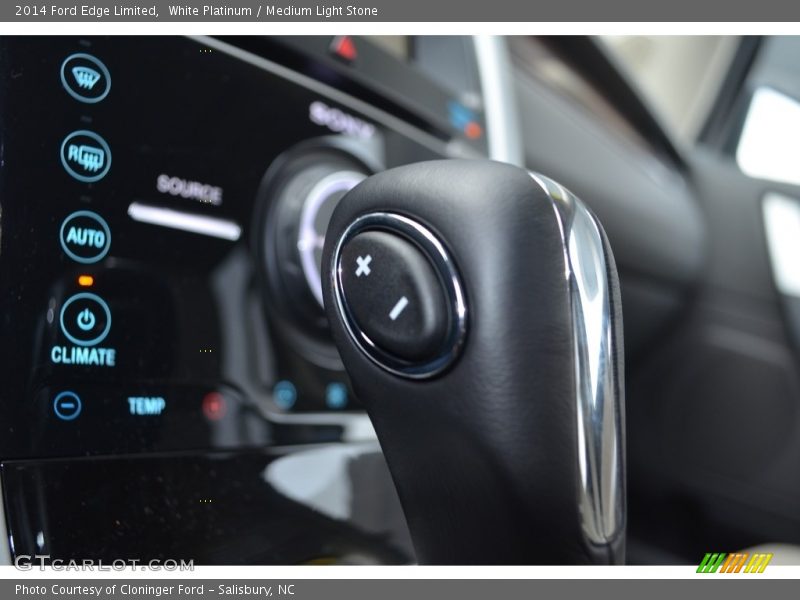 White Platinum / Medium Light Stone 2014 Ford Edge Limited