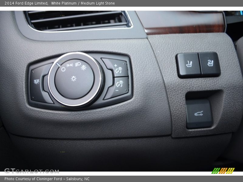 White Platinum / Medium Light Stone 2014 Ford Edge Limited