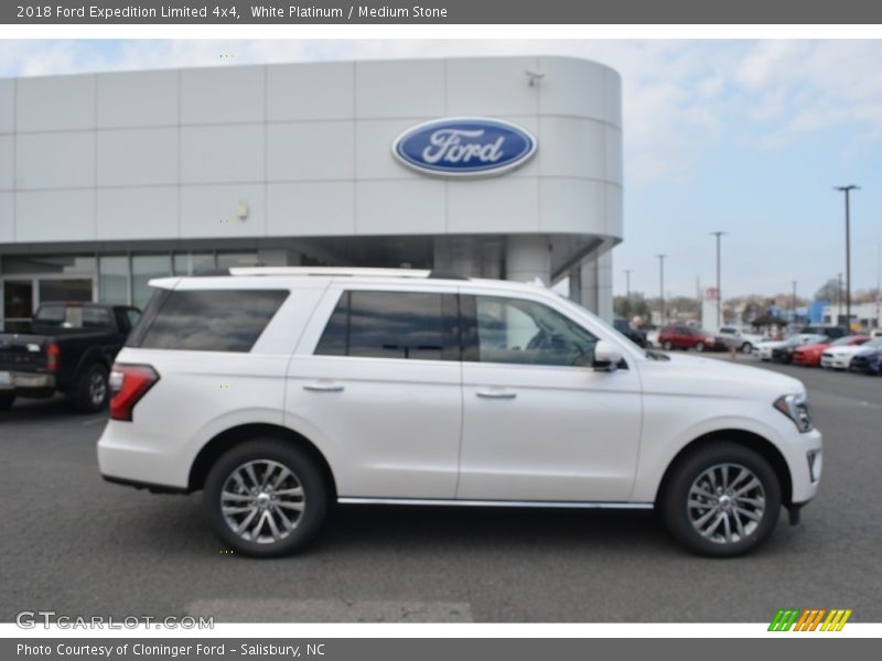 White Platinum / Medium Stone 2018 Ford Expedition Limited 4x4