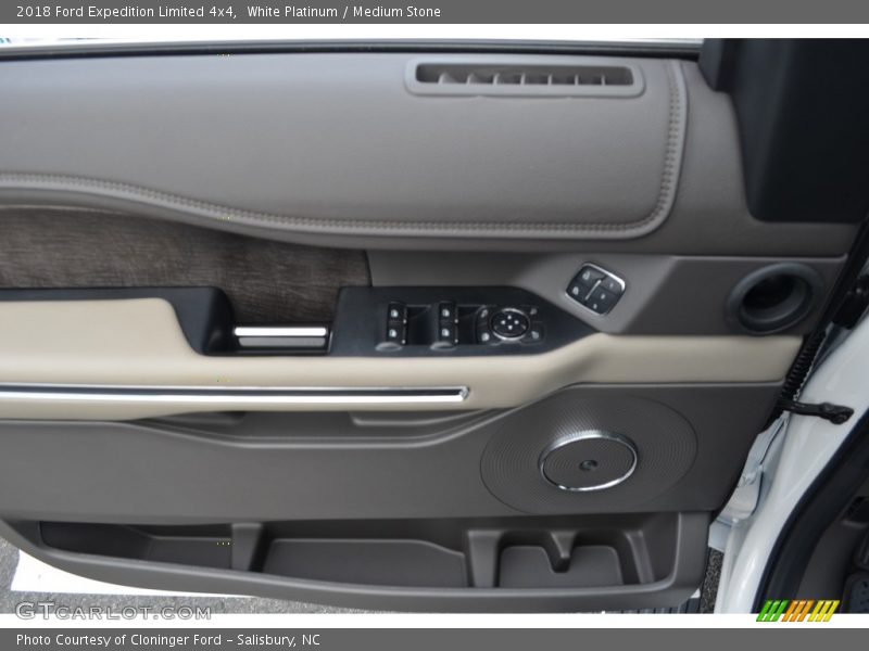 White Platinum / Medium Stone 2018 Ford Expedition Limited 4x4