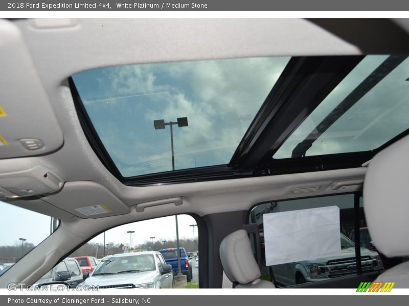 White Platinum / Medium Stone 2018 Ford Expedition Limited 4x4