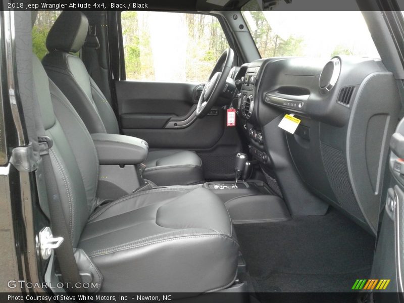 Front Seat of 2018 Wrangler Altitude 4x4