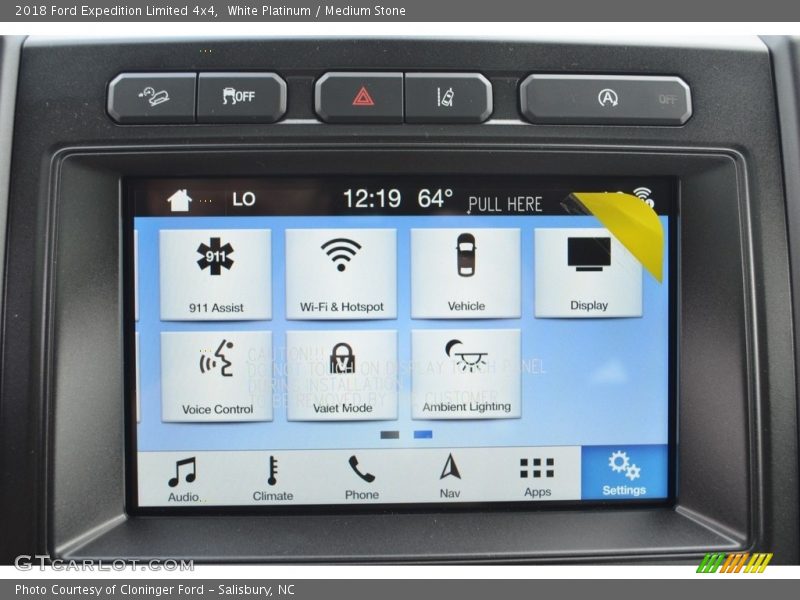 White Platinum / Medium Stone 2018 Ford Expedition Limited 4x4