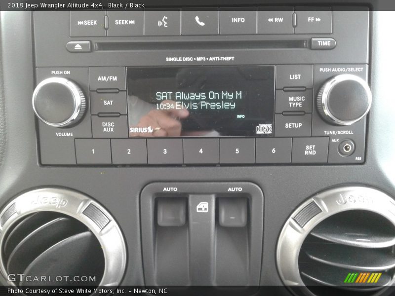 Controls of 2018 Wrangler Altitude 4x4