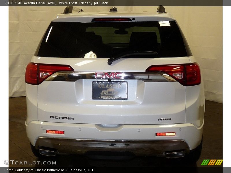 White Frost Tricoat / Jet Black 2018 GMC Acadia Denali AWD