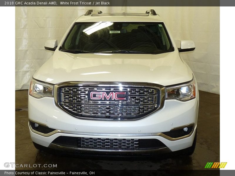 White Frost Tricoat / Jet Black 2018 GMC Acadia Denali AWD