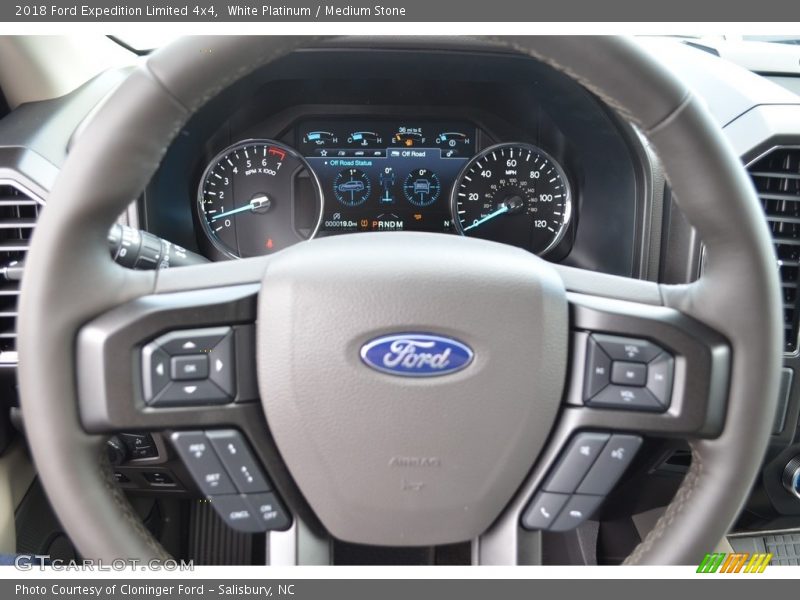 White Platinum / Medium Stone 2018 Ford Expedition Limited 4x4