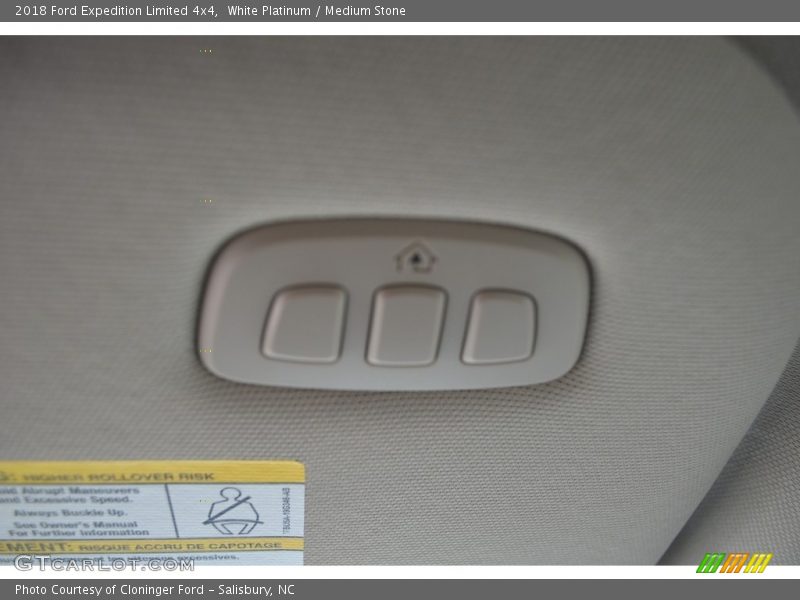 White Platinum / Medium Stone 2018 Ford Expedition Limited 4x4