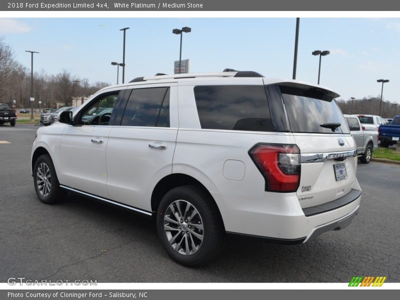 White Platinum / Medium Stone 2018 Ford Expedition Limited 4x4