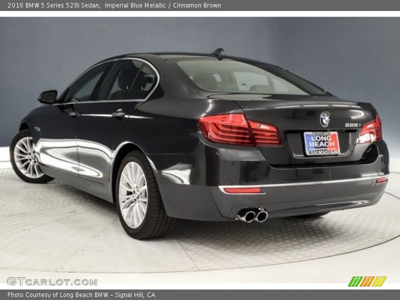Imperial Blue Metallic / Cinnamon Brown 2016 BMW 5 Series 528i Sedan