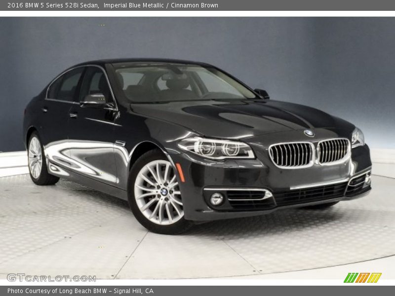 Imperial Blue Metallic / Cinnamon Brown 2016 BMW 5 Series 528i Sedan