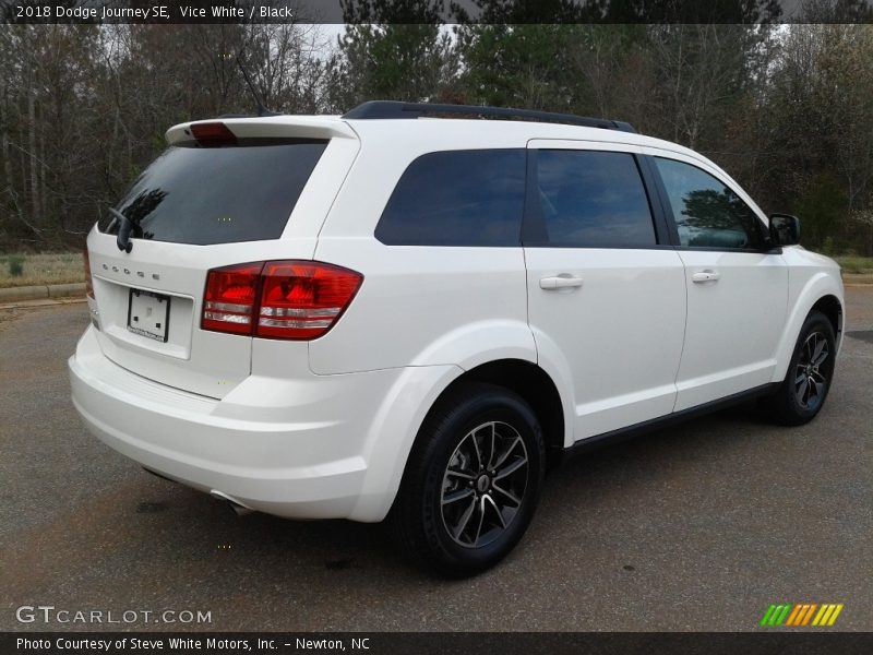 Vice White / Black 2018 Dodge Journey SE