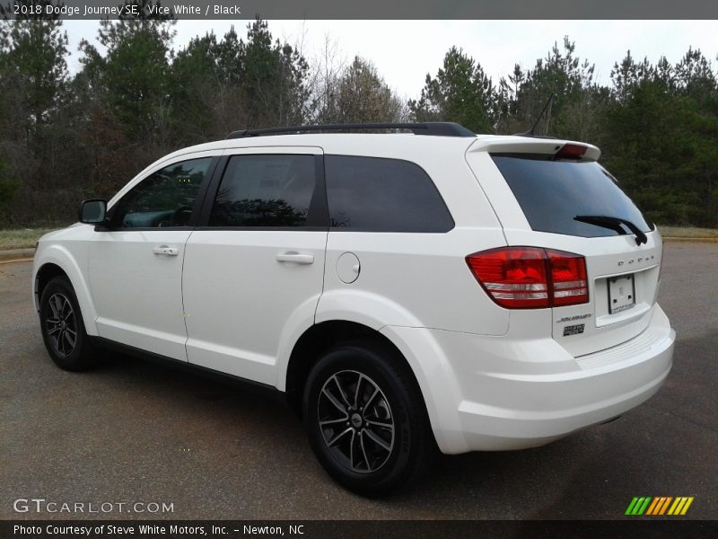 Vice White / Black 2018 Dodge Journey SE