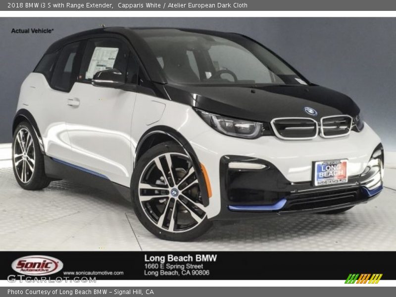 Capparis White / Atelier European Dark Cloth 2018 BMW i3 S with Range Extender