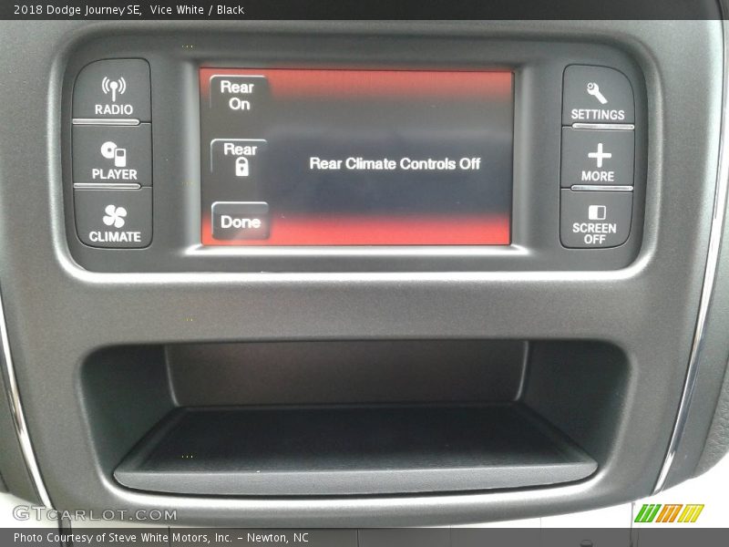 Vice White / Black 2018 Dodge Journey SE