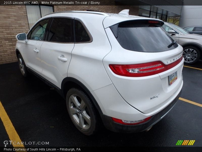 White Platinum Metallic Tri-coat / Ebony 2015 Lincoln MKC AWD