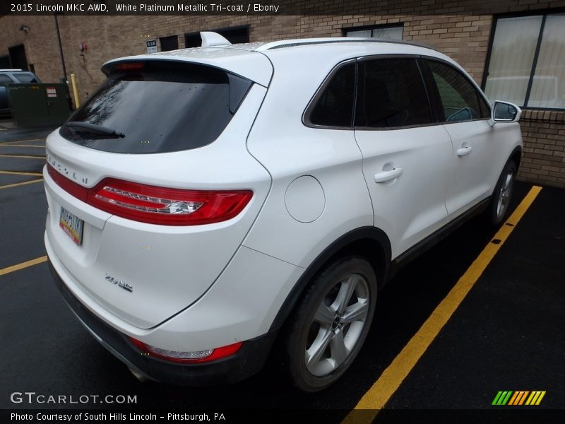 White Platinum Metallic Tri-coat / Ebony 2015 Lincoln MKC AWD