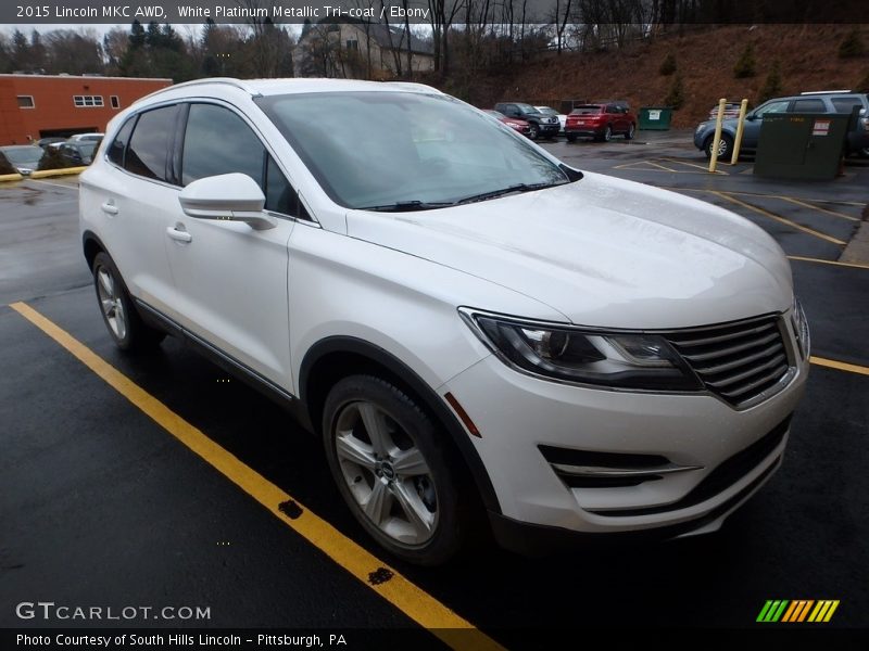 White Platinum Metallic Tri-coat / Ebony 2015 Lincoln MKC AWD