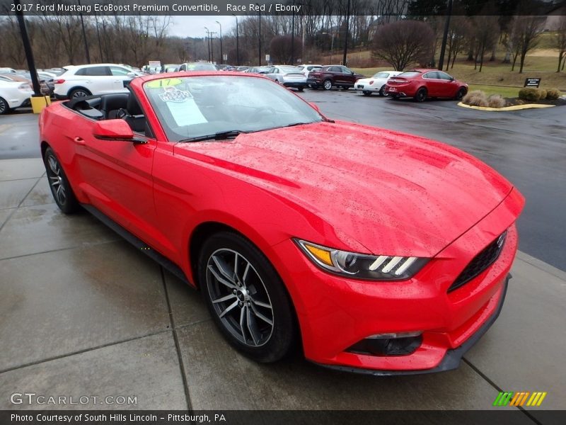 Race Red / Ebony 2017 Ford Mustang EcoBoost Premium Convertible