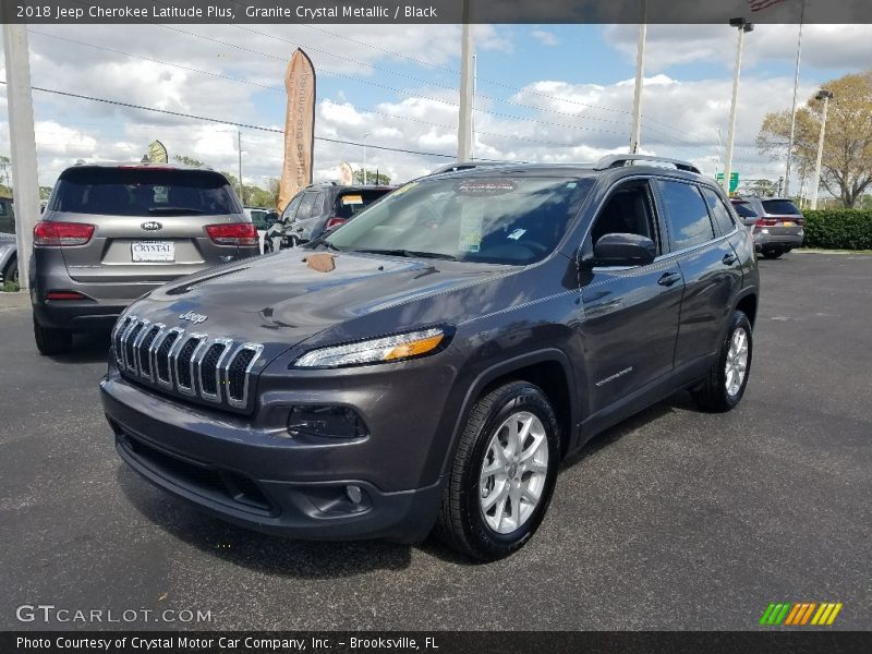 Granite Crystal Metallic / Black 2018 Jeep Cherokee Latitude Plus