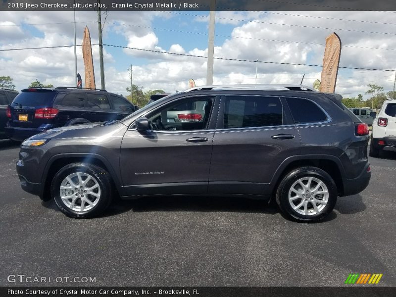 Granite Crystal Metallic / Black 2018 Jeep Cherokee Latitude Plus