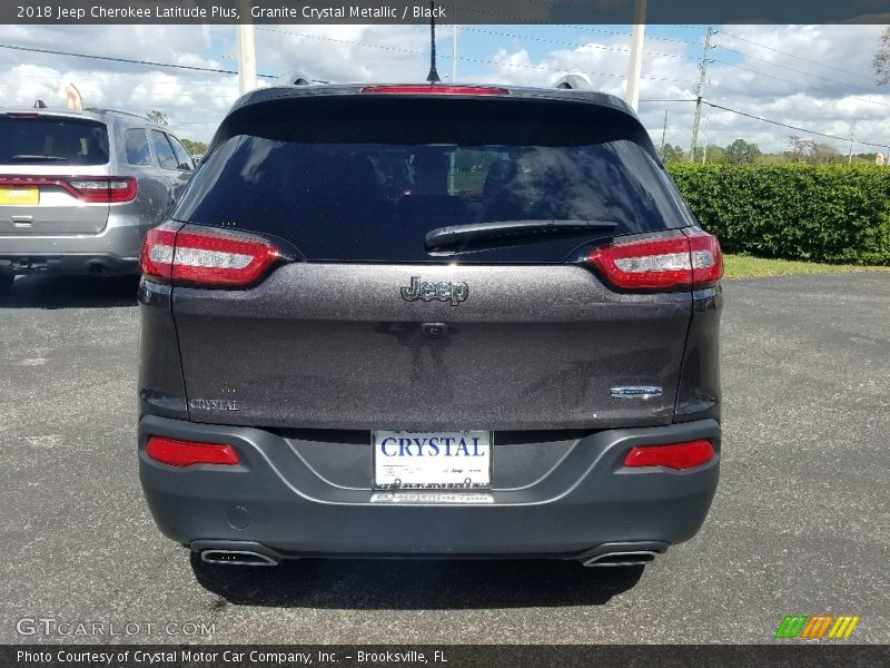 Granite Crystal Metallic / Black 2018 Jeep Cherokee Latitude Plus