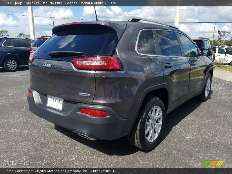 Granite Crystal Metallic / Black 2018 Jeep Cherokee Latitude Plus