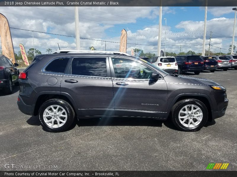 Granite Crystal Metallic / Black 2018 Jeep Cherokee Latitude Plus