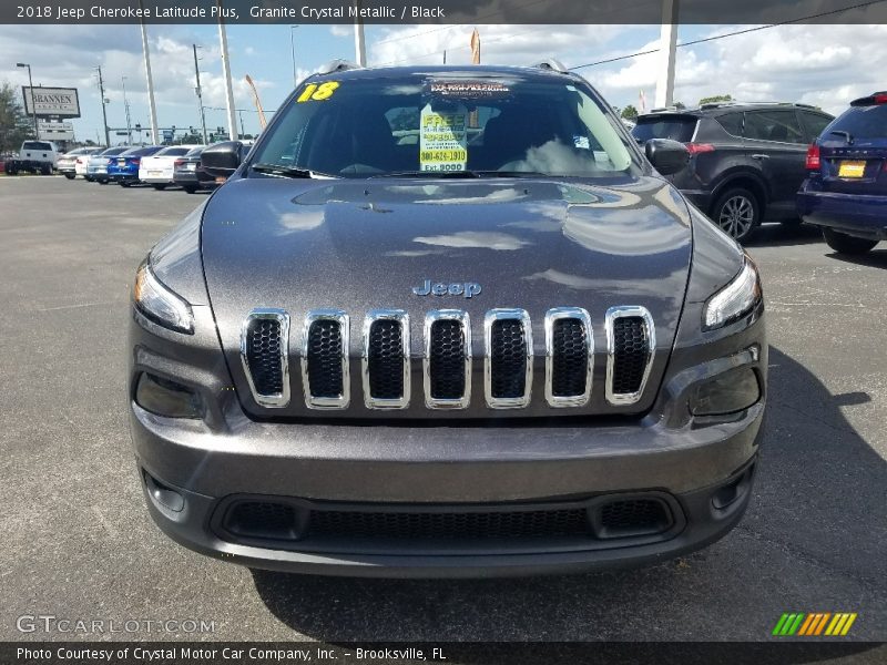 Granite Crystal Metallic / Black 2018 Jeep Cherokee Latitude Plus
