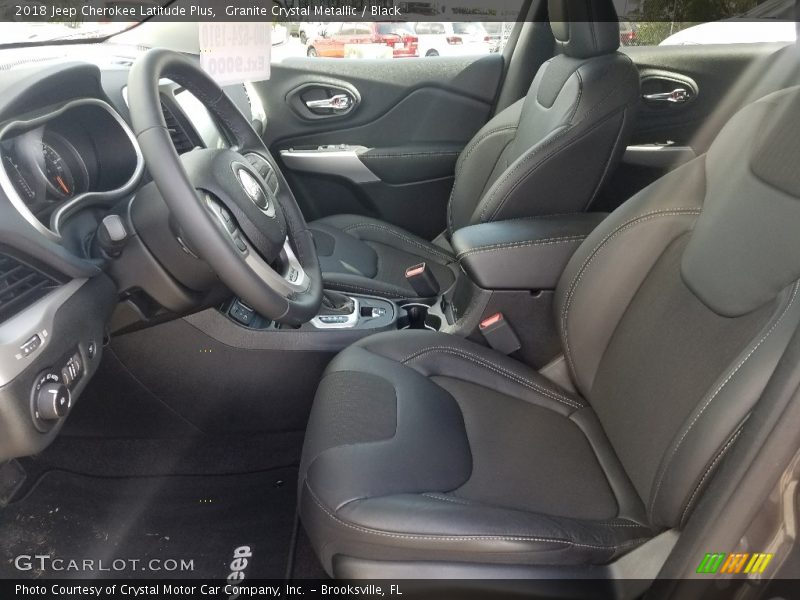 Granite Crystal Metallic / Black 2018 Jeep Cherokee Latitude Plus