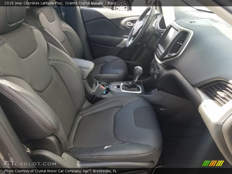 Granite Crystal Metallic / Black 2018 Jeep Cherokee Latitude Plus
