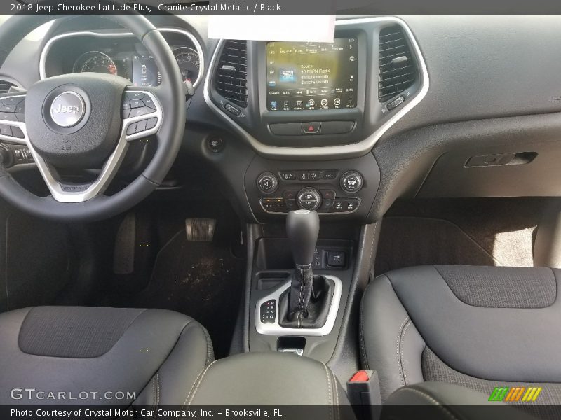 Granite Crystal Metallic / Black 2018 Jeep Cherokee Latitude Plus