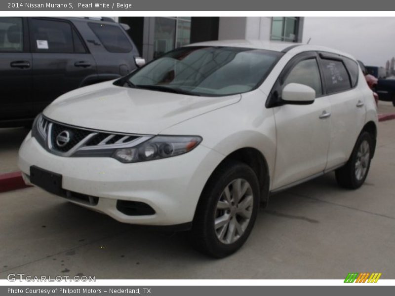 Pearl White / Beige 2014 Nissan Murano S