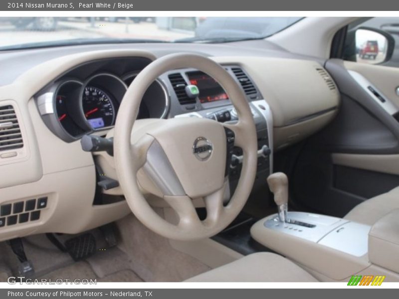 Pearl White / Beige 2014 Nissan Murano S