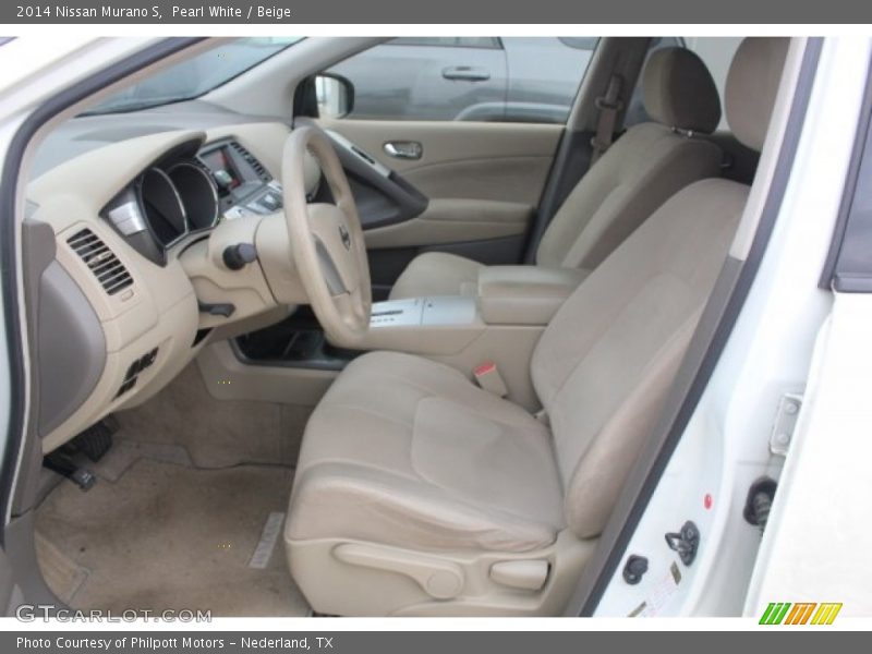 Pearl White / Beige 2014 Nissan Murano S