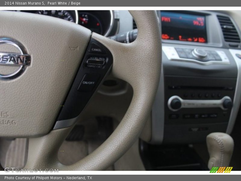 Pearl White / Beige 2014 Nissan Murano S