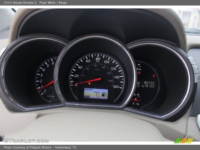 Pearl White / Beige 2014 Nissan Murano S