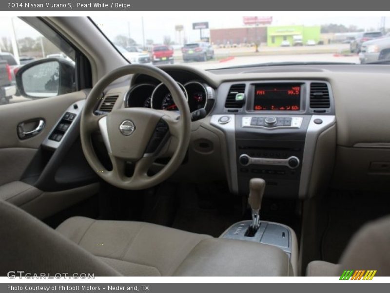 Pearl White / Beige 2014 Nissan Murano S