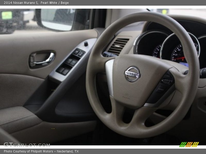 Pearl White / Beige 2014 Nissan Murano S