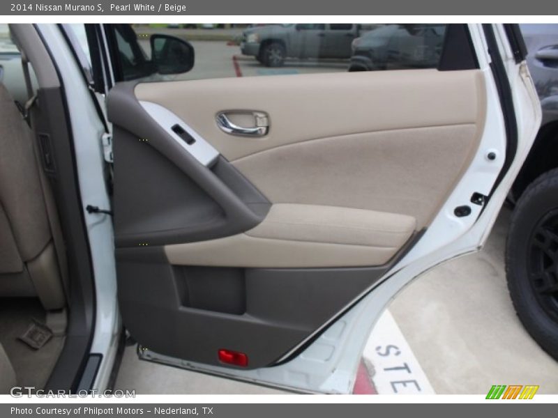 Pearl White / Beige 2014 Nissan Murano S