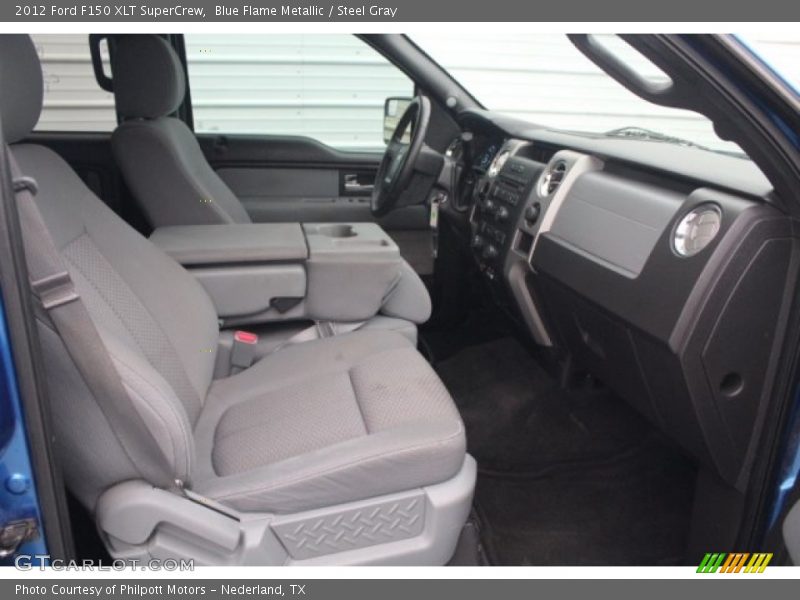 Blue Flame Metallic / Steel Gray 2012 Ford F150 XLT SuperCrew