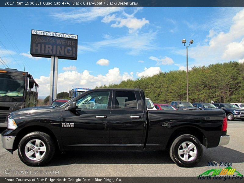 Black Clear-Coat / Black/Diesel Gray 2017 Ram 1500 SLT Quad Cab 4x4