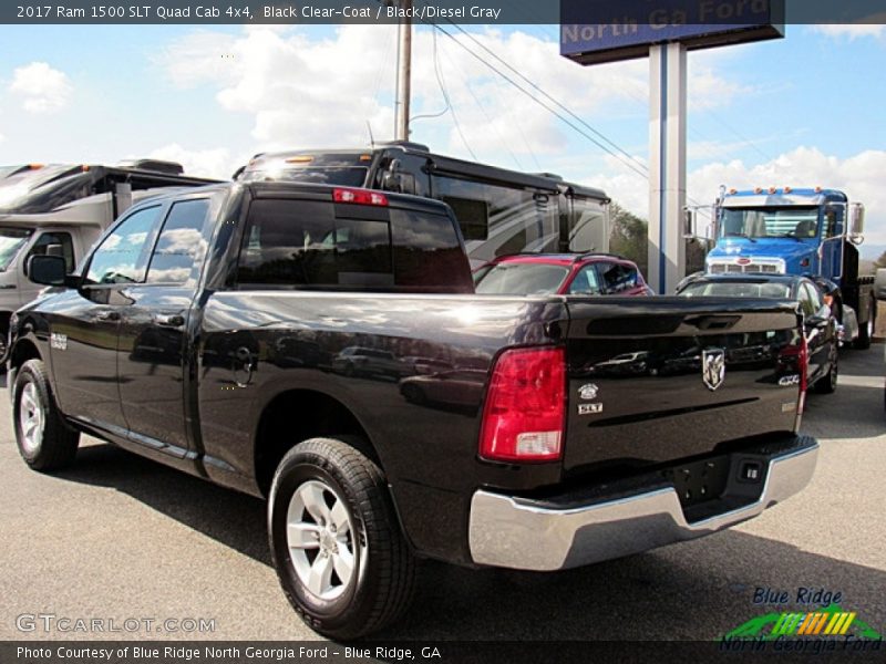 Black Clear-Coat / Black/Diesel Gray 2017 Ram 1500 SLT Quad Cab 4x4