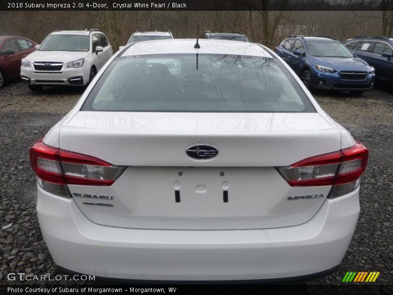 Crystal White Pearl / Black 2018 Subaru Impreza 2.0i 4-Door