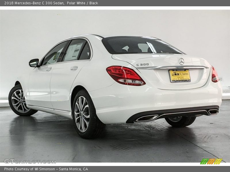 Polar White / Black 2018 Mercedes-Benz C 300 Sedan