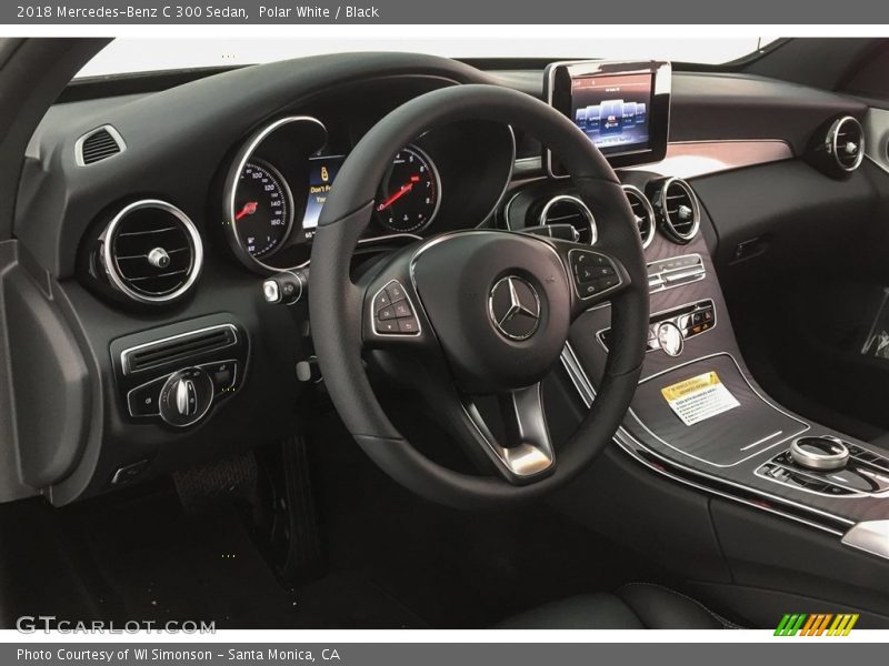 Polar White / Black 2018 Mercedes-Benz C 300 Sedan